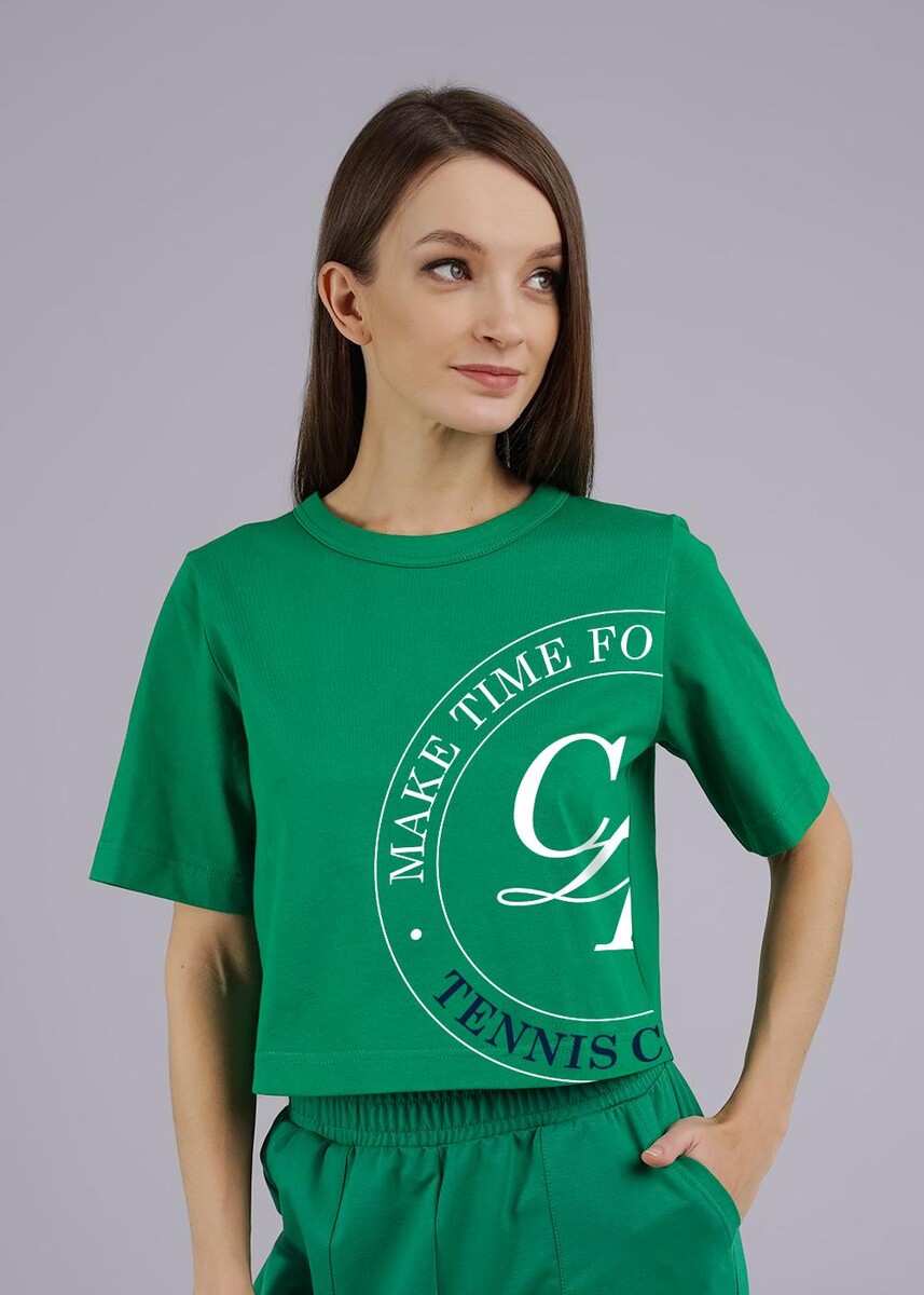 Футболка CLEVER 024023921 Зеленый 