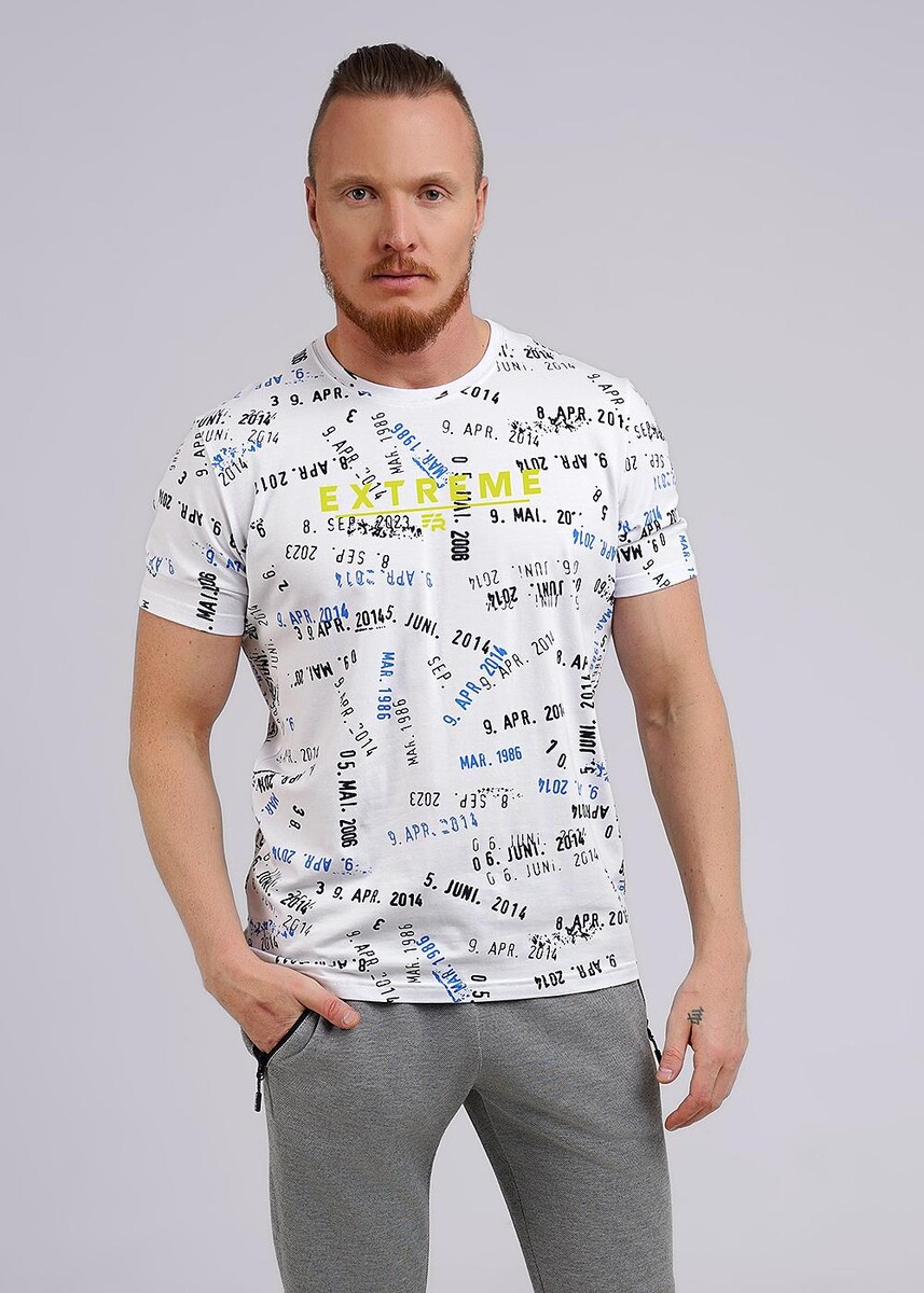 Футболка CLEVER 024024160 Белый/т.синий 