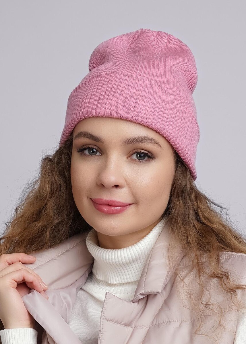 Шапка ЭЙС 024024497 Т.розовый 