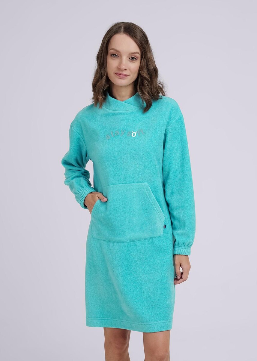 Платье CLEVER 024025944 Голубой/бирюзовый  Фото 4