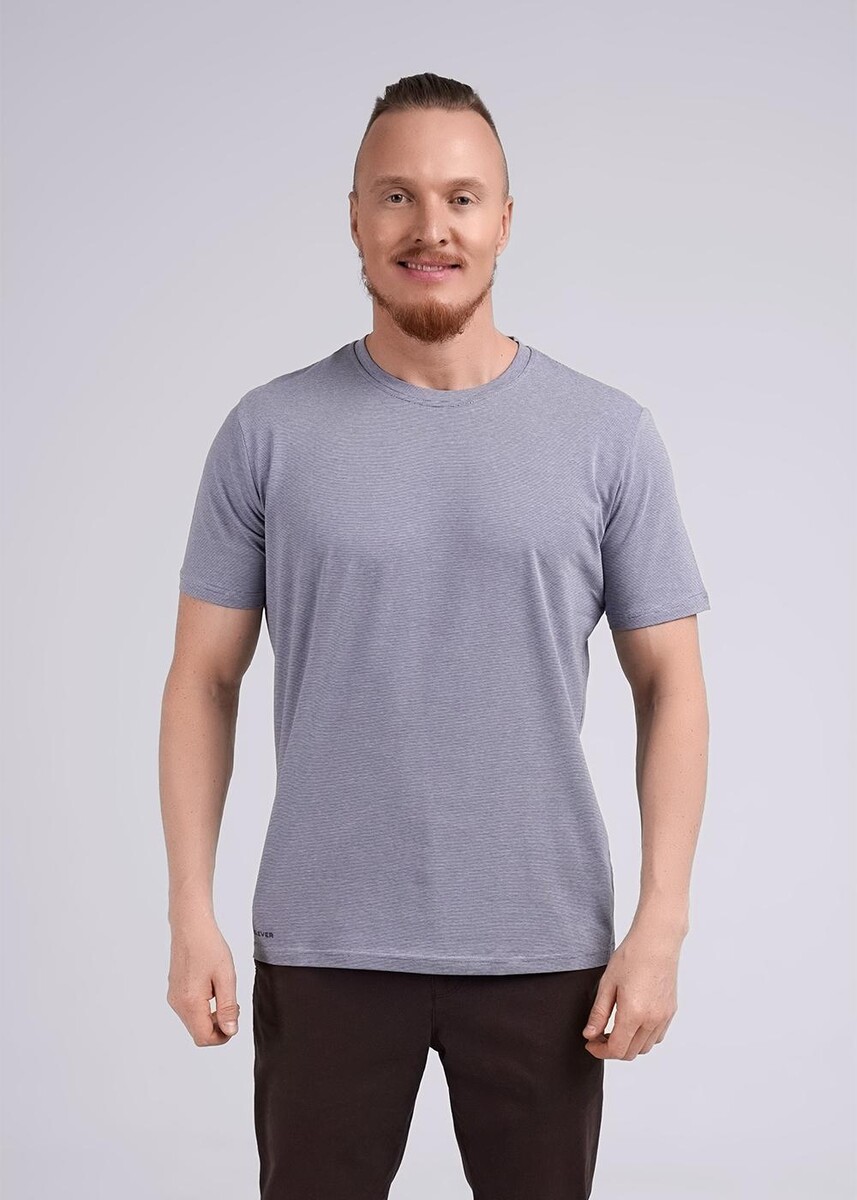 Футболка CLEVER 024026049 Джинсовый/белый  Фото 2