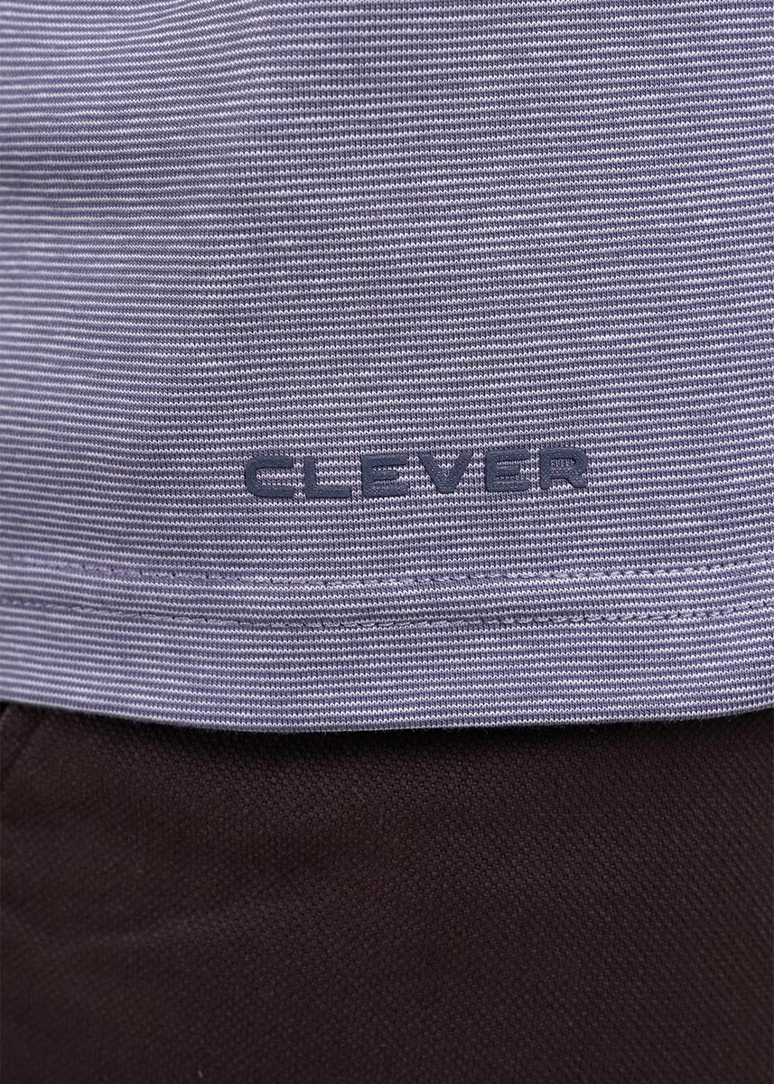 Футболка CLEVER 024026049 Джинсовый/белый  Фото 5
