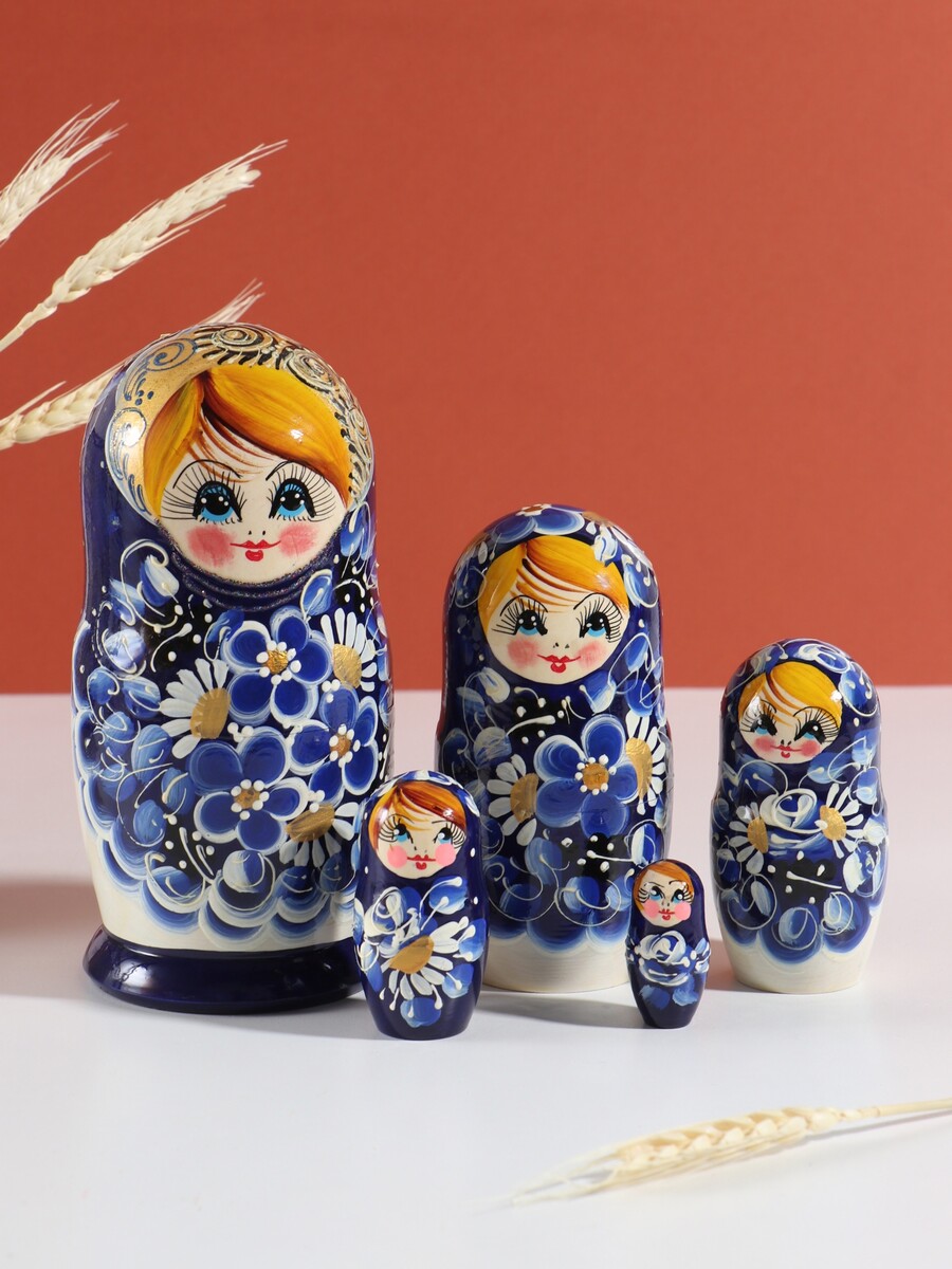 

Матрешка дерево, Синий