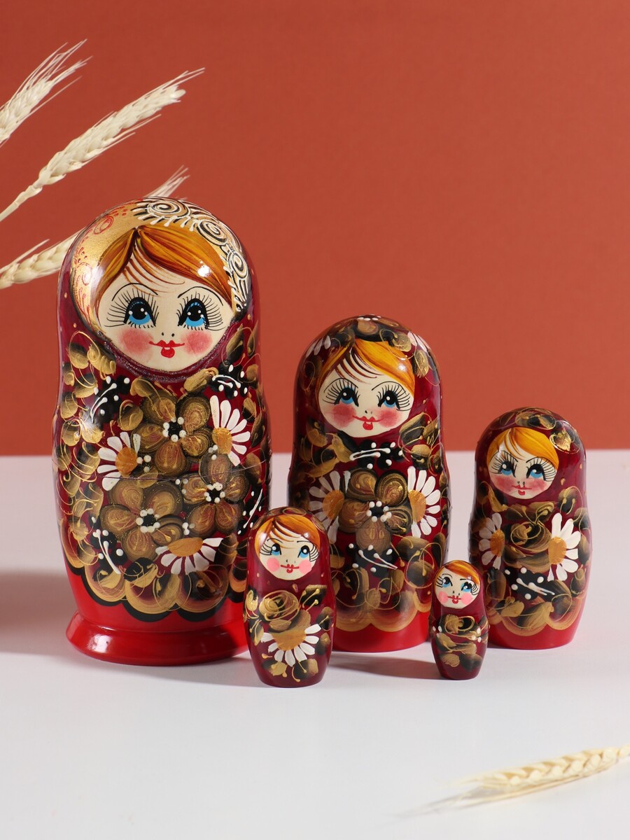 

Матрешка дерево, Бордовый