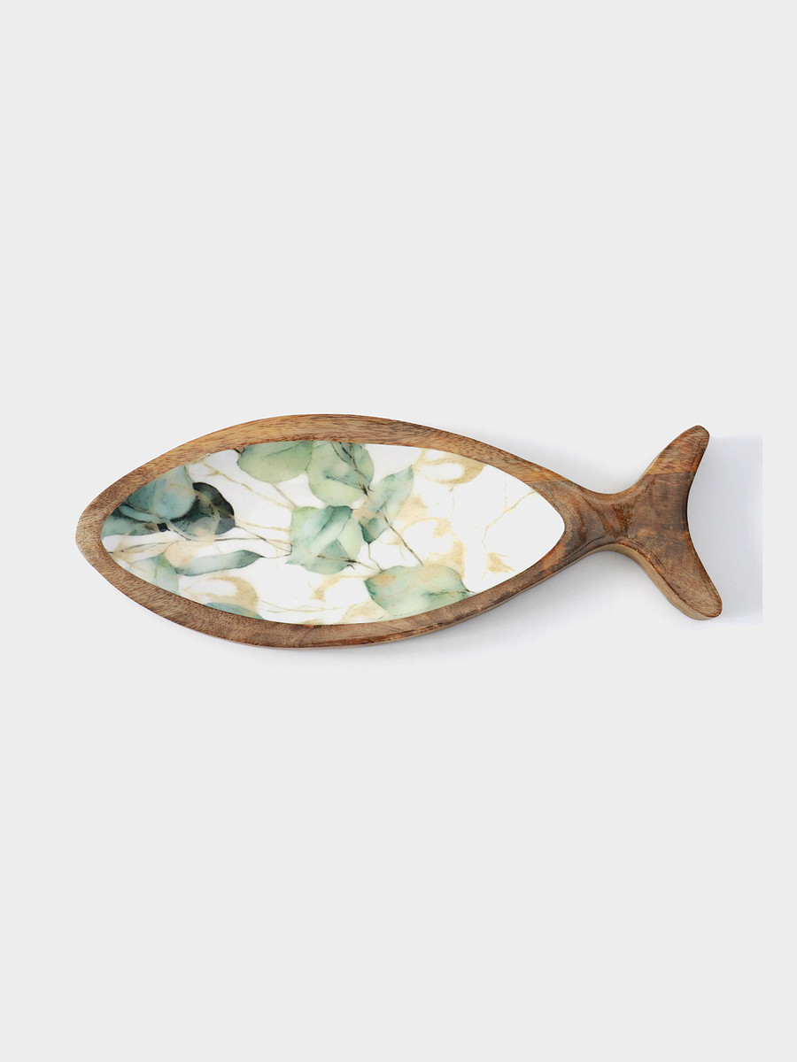 

Блюдо в форме рыбки, Бежевый;разноцветный