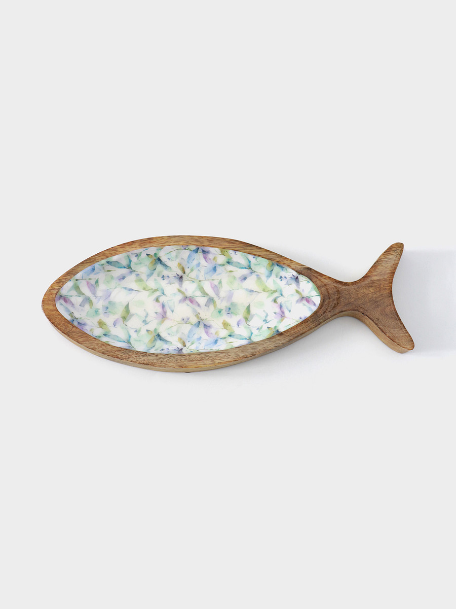 

Блюдо в форме рыбки, Разноцветный;бежевый