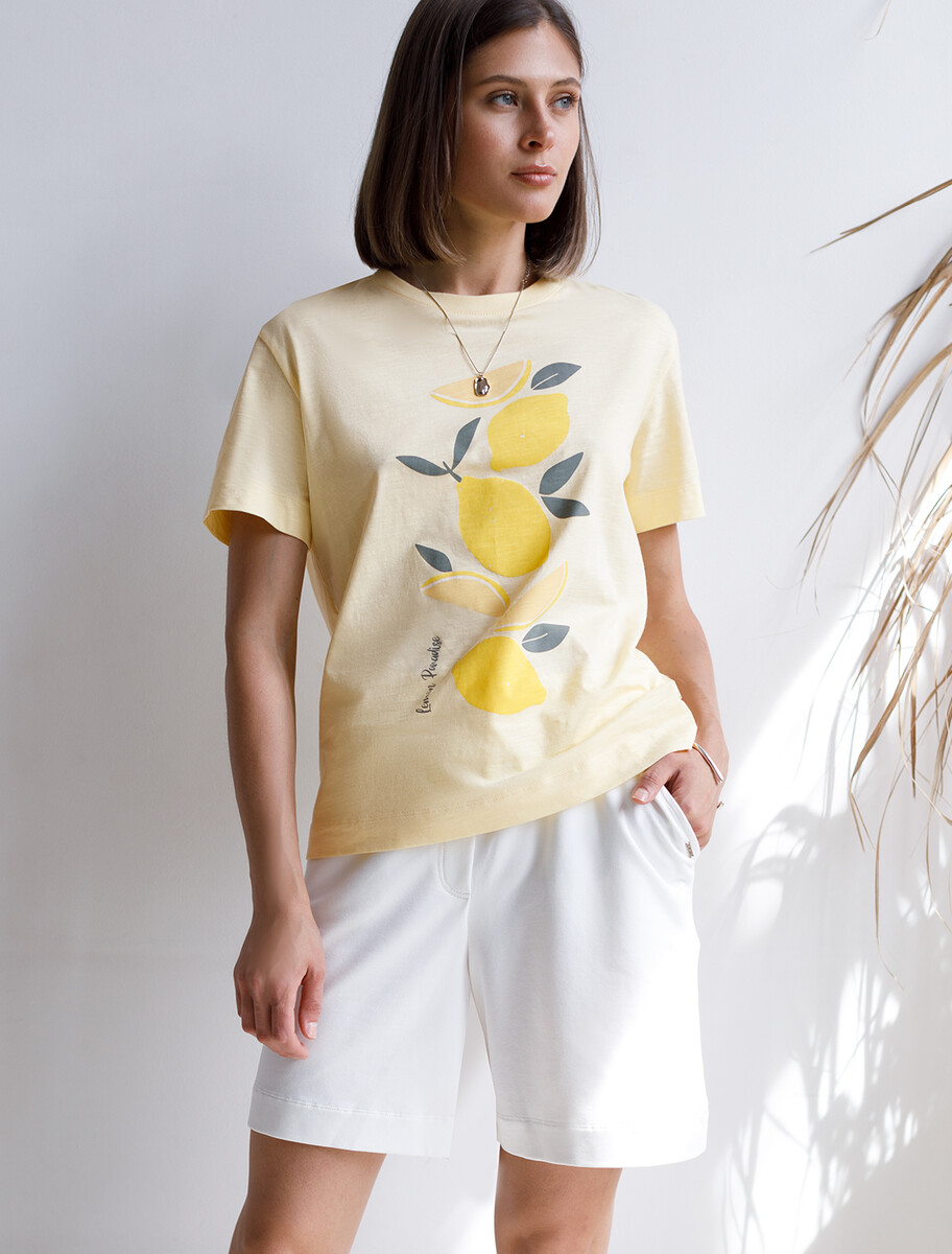 Футболка VILATTE 024264434 Банановый_lemon paradise 