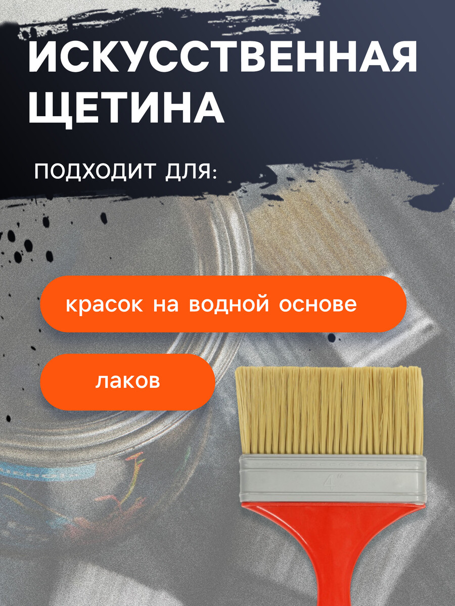 

Набор кистей лом промо, искусственная щетина, пластик. рук. 3-4-5