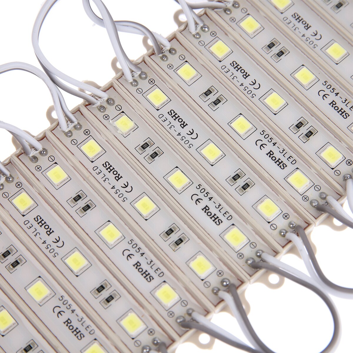 

Светодиодный модуль smd5054, 1.5 вт, 3 led, 135 лм, ip65, 6500к, 12v, белый, набор 20 шт.