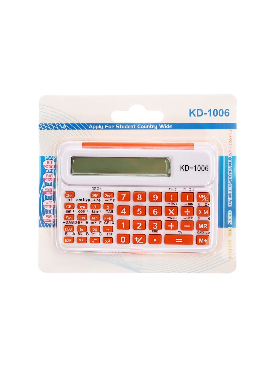 

Калькулятор инженерный 12-разрядный, kenko, кк-105 а, Белый;красный