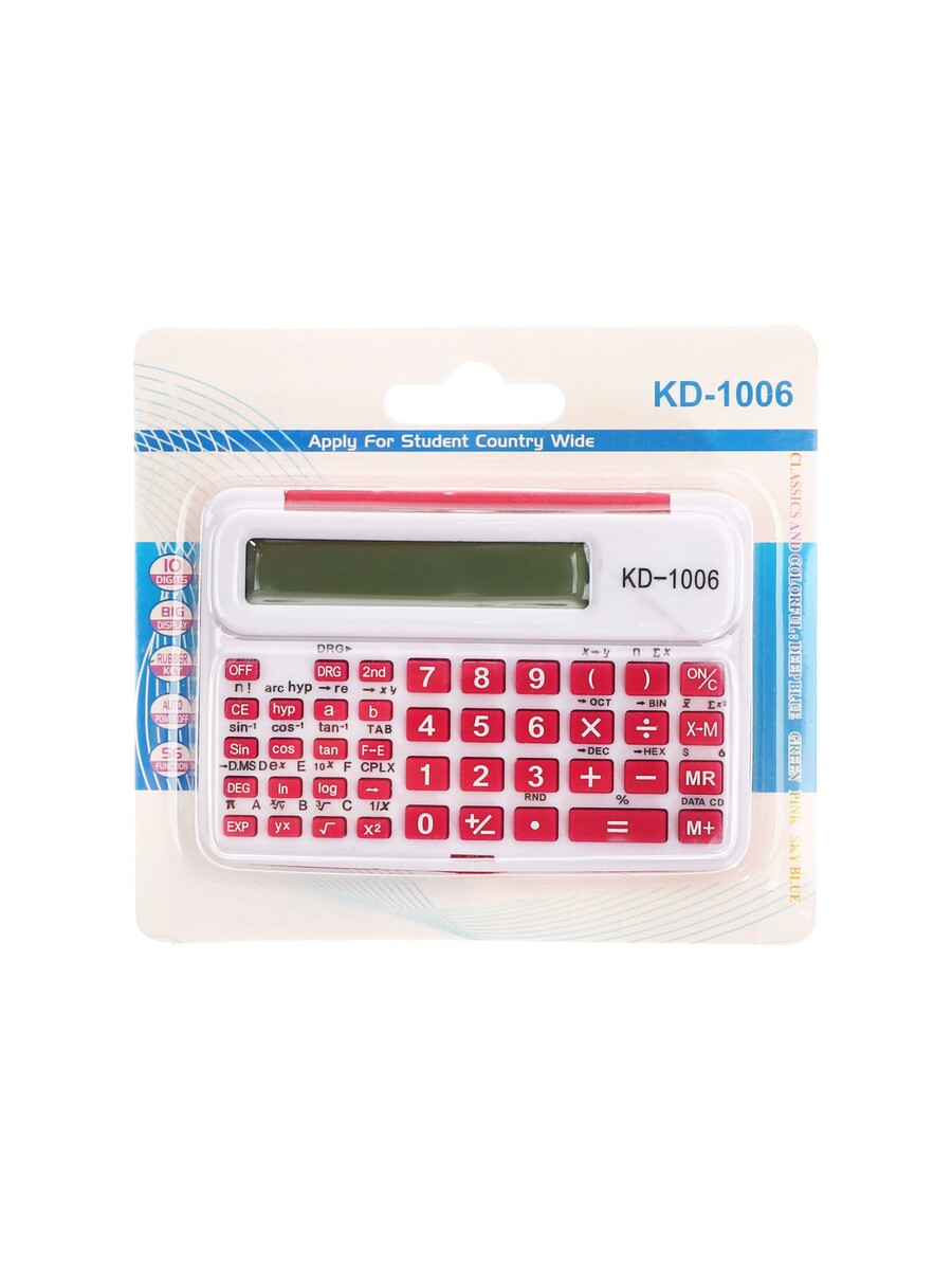 

Калькулятор kenko кк-1206е инженерный 12-разрядный, Розовый;белый