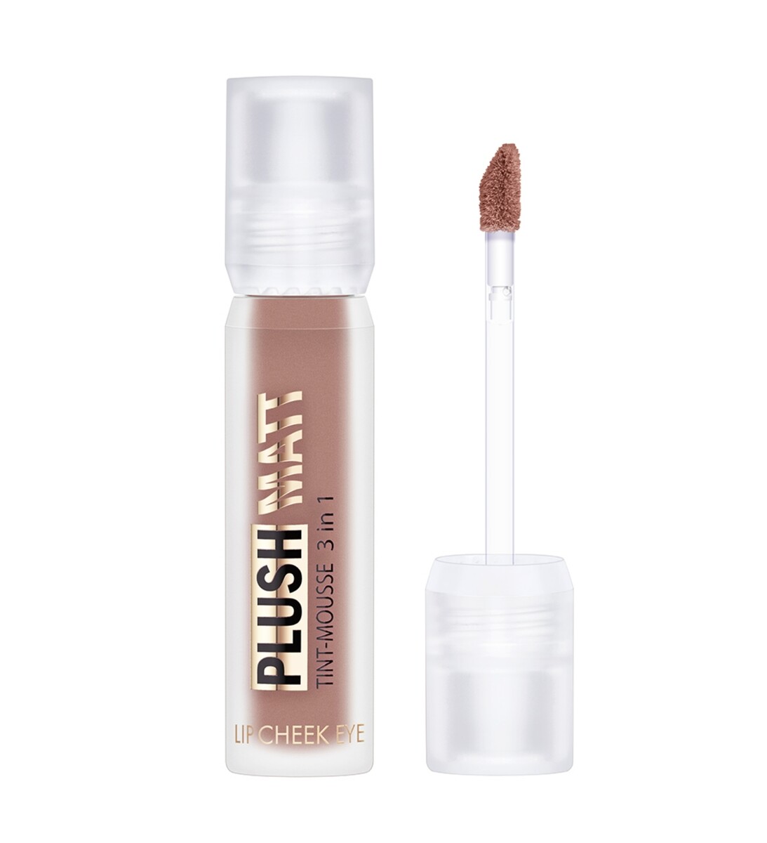 

Тинт-мусс 3в1 для губ, щек и век тон 304 Coffee toffee 3.6г LuxVisage Plush matt