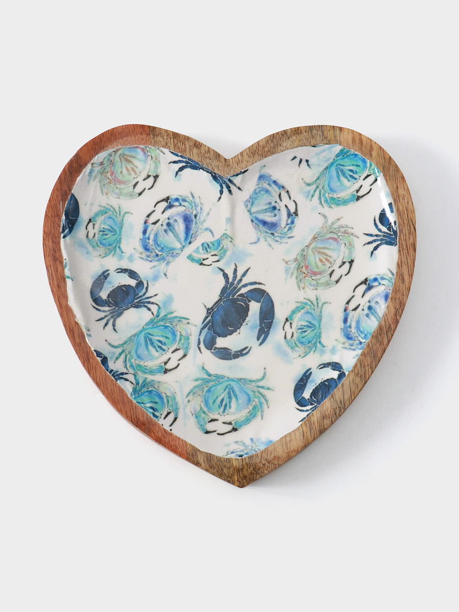 

Блюдо в форме сердца, Разноцветный;бежевый