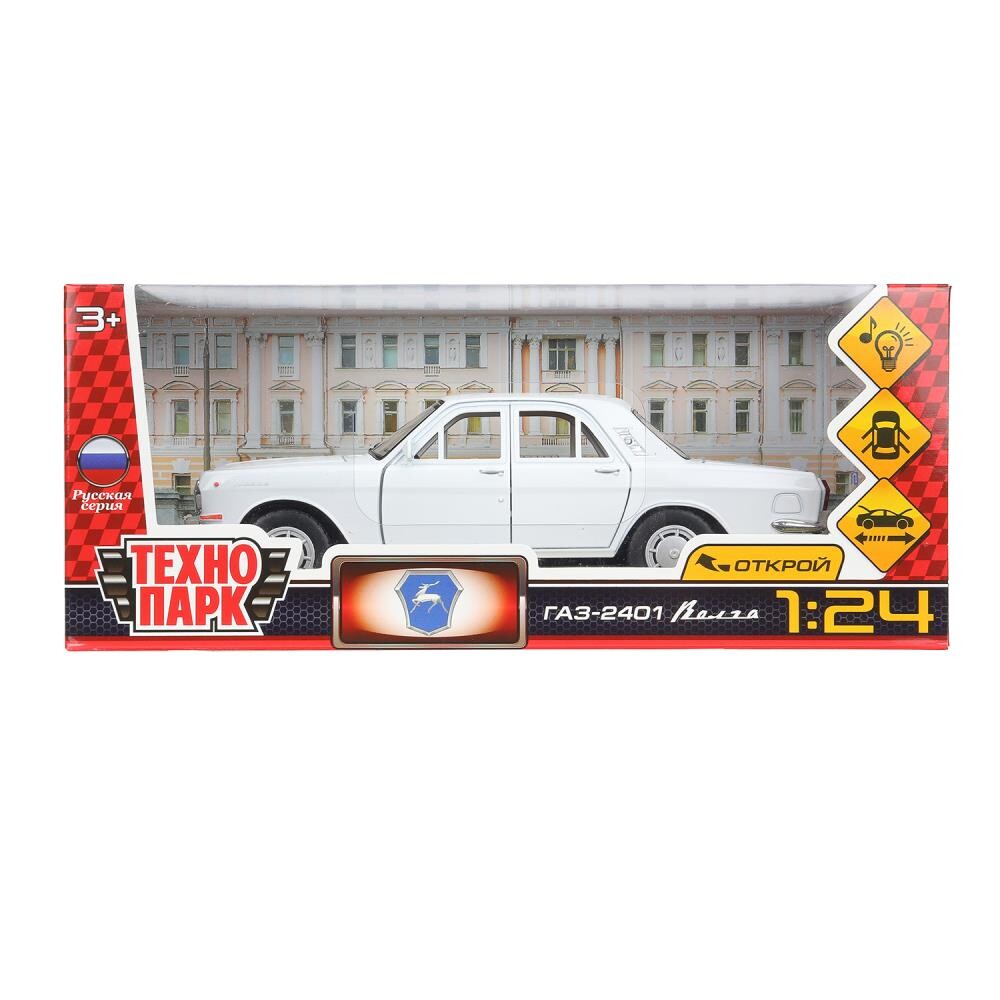 

Машина металлическая ГАЗ, Технопарк 2401-124SL-WH