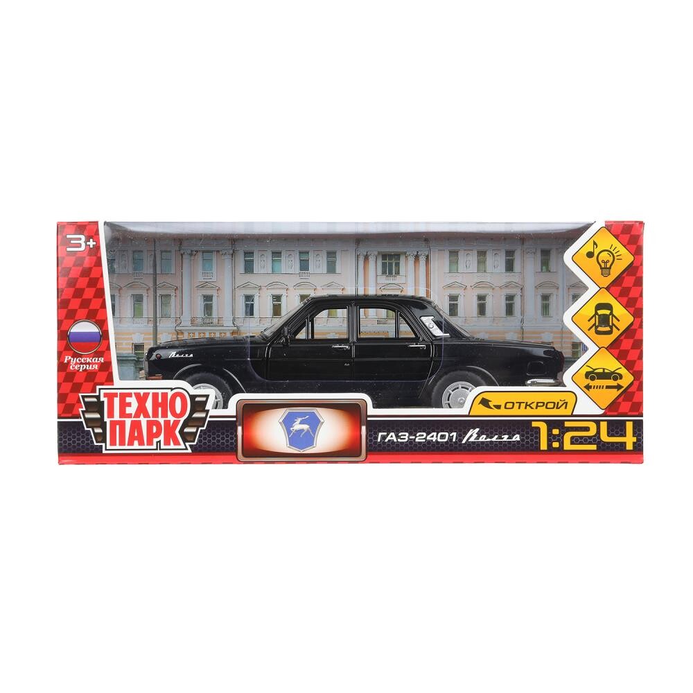 

Машина металлическая ГАЗ, Технопарк 2401-124SL-BK, Черный
