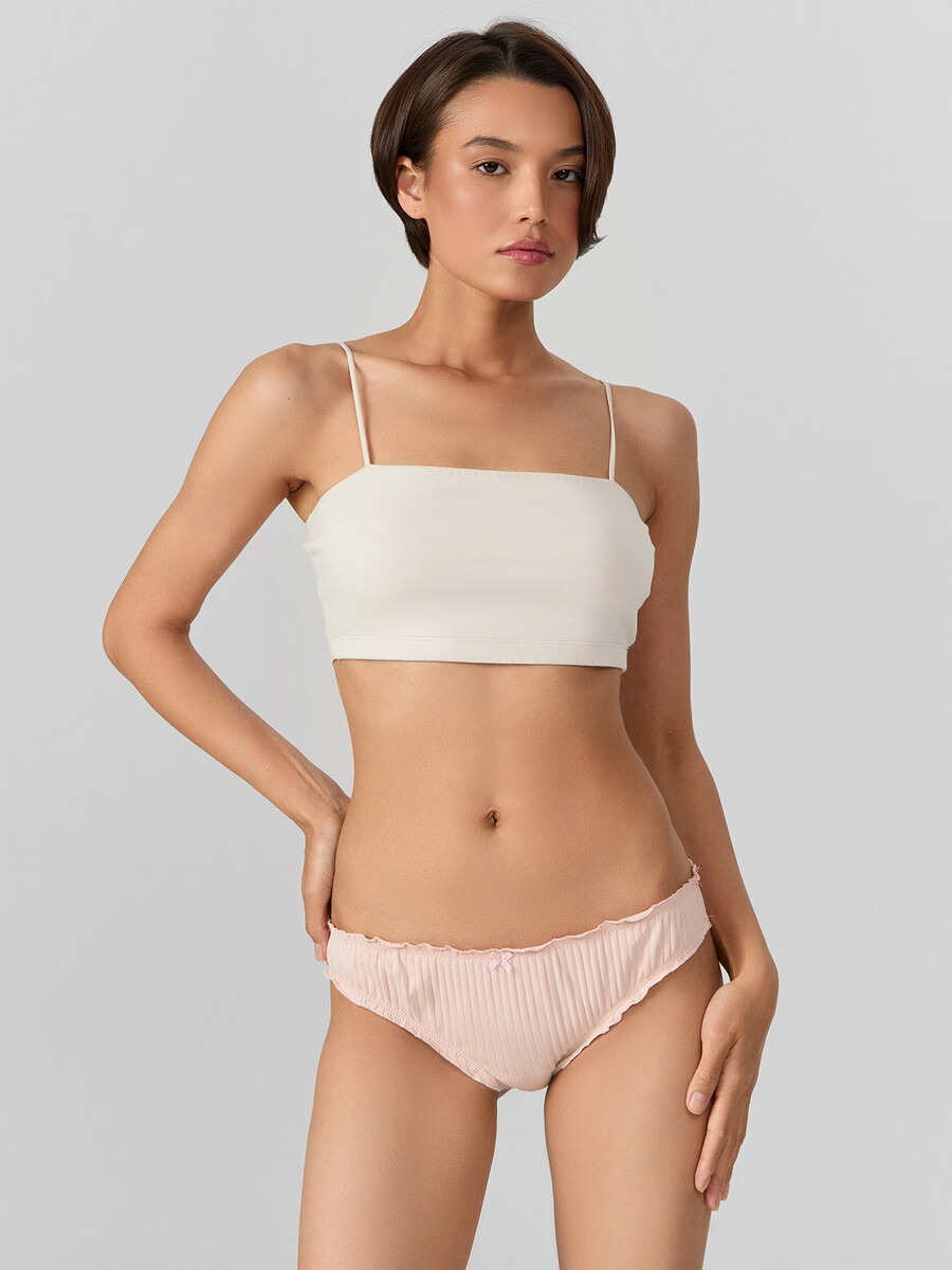 

Трусы слипы женские розовые, Розовый;серебристый пион1