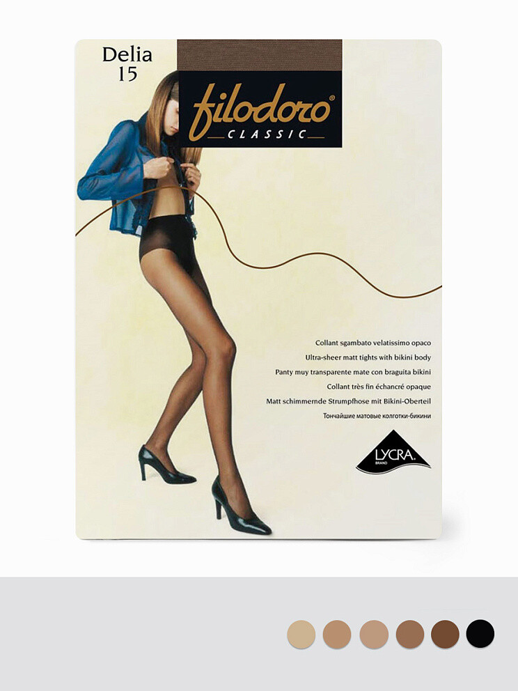 Колготки FilCl Delia 15 FILODORO 024678390 Nero 
