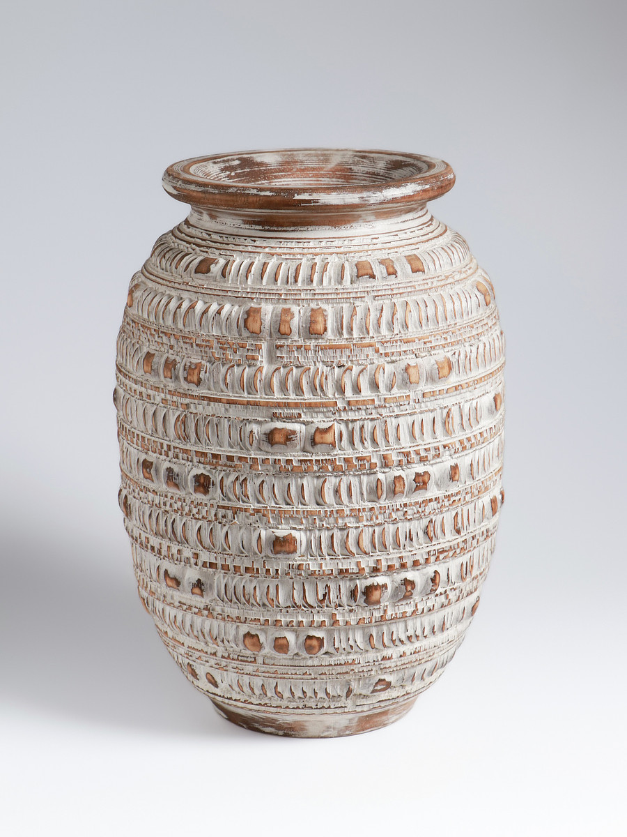 

Ваза интерьерная, 23×23×30 см, дерево, коричневый, Бежевый