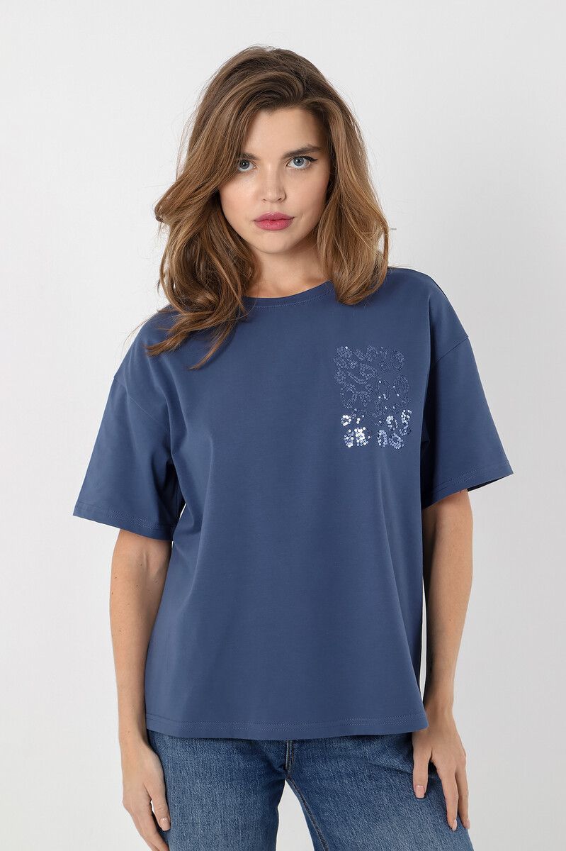 

Футболка, Синий;индиго