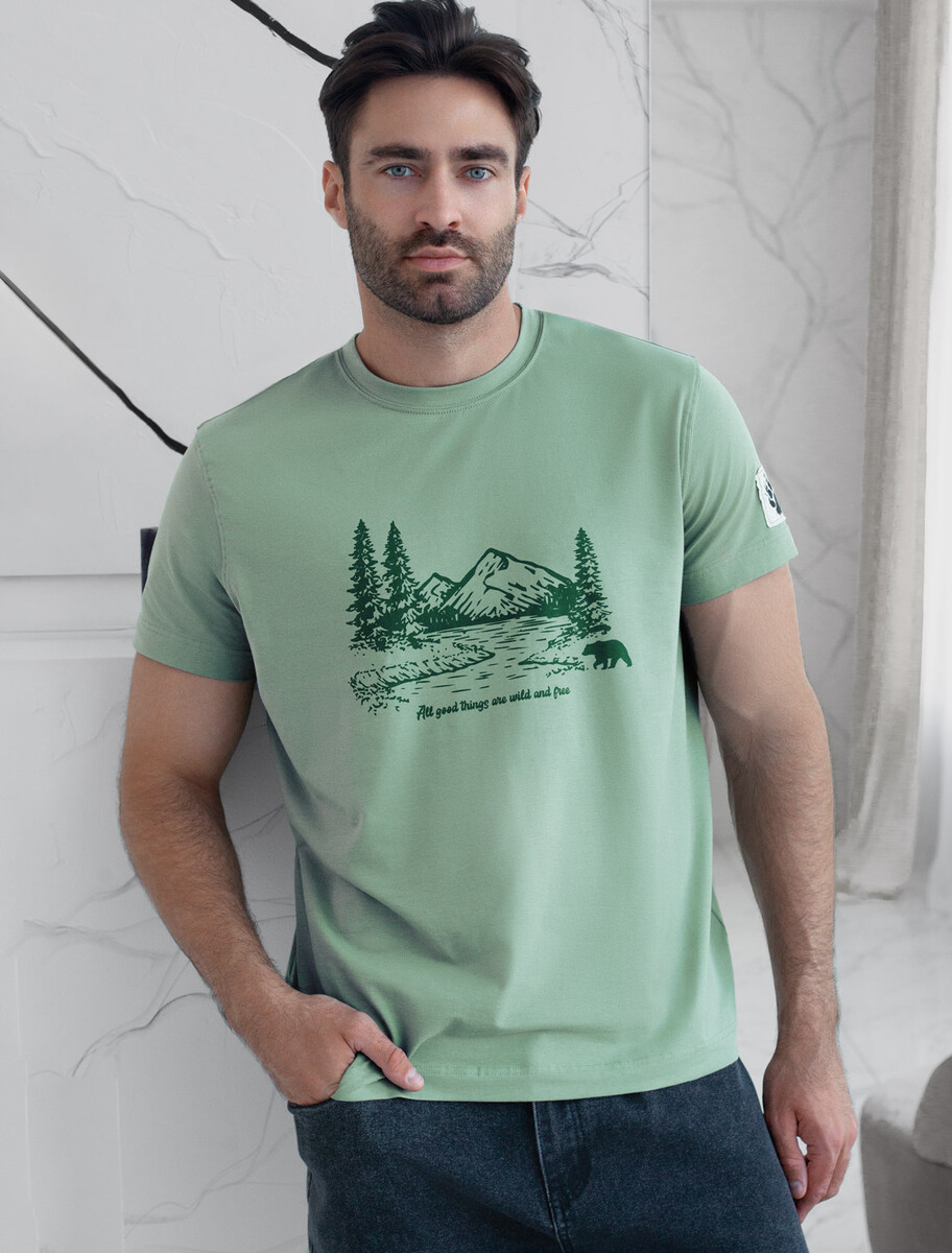 

Футболка, Зеленый;св.оливковый_outdoor