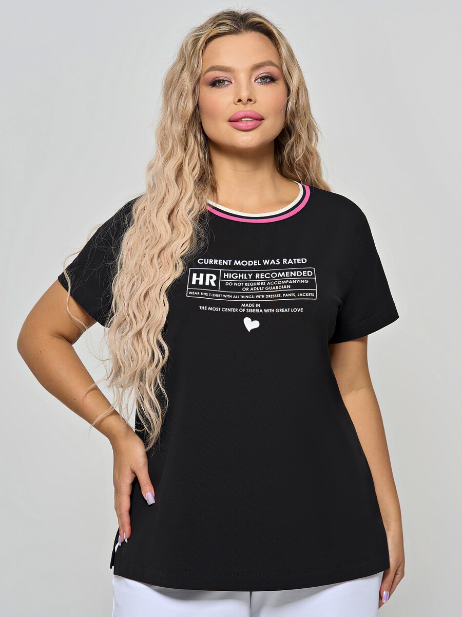 Футболка DORA 024845884 Зернистый черный  Фото 4