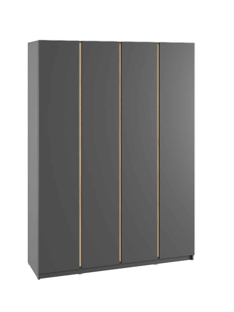

Шкаф четырехстворчатый для одежды, Серый