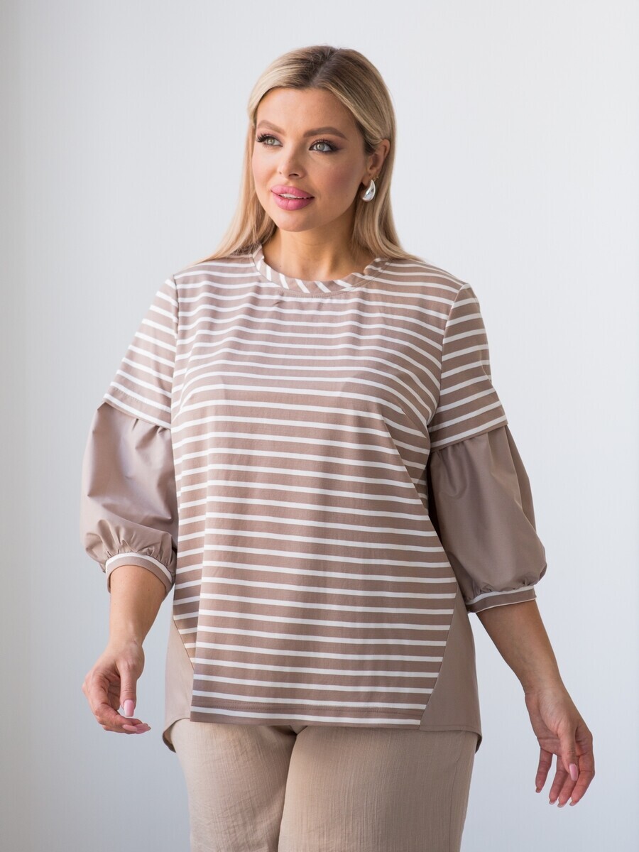 Блузка Novita 024993726 Песочный 