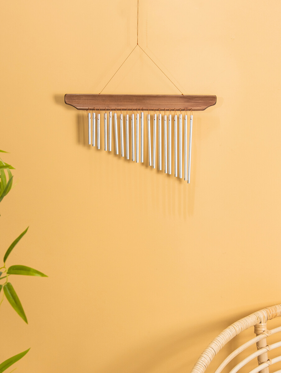 

Музыка ветра, 40×23×1 см, бамбук, алюминий, Коричневый