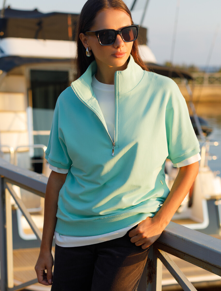 

Джемпер, Бирюзовый;мятный