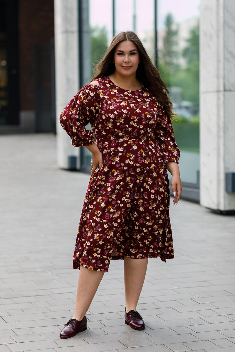 

Платье, Бордовый