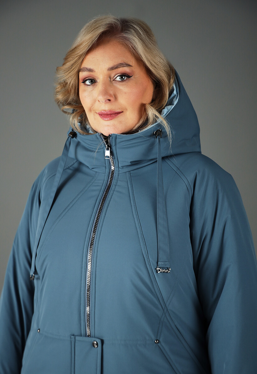 Пальто Dimma Fashion Studio 025165884 Джинсовый  Фото 2