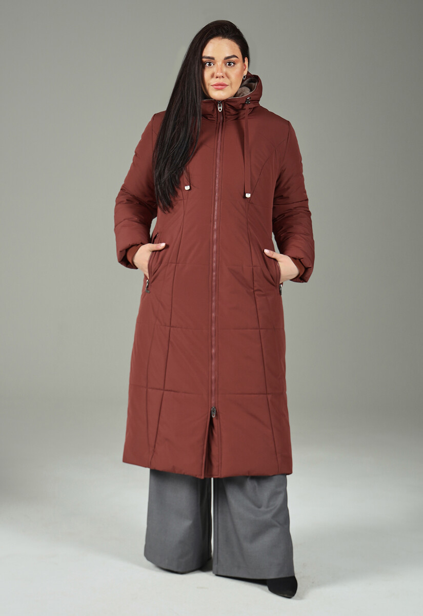 Пальто Dimma Fashion Studio 025232408 Терракотовый 