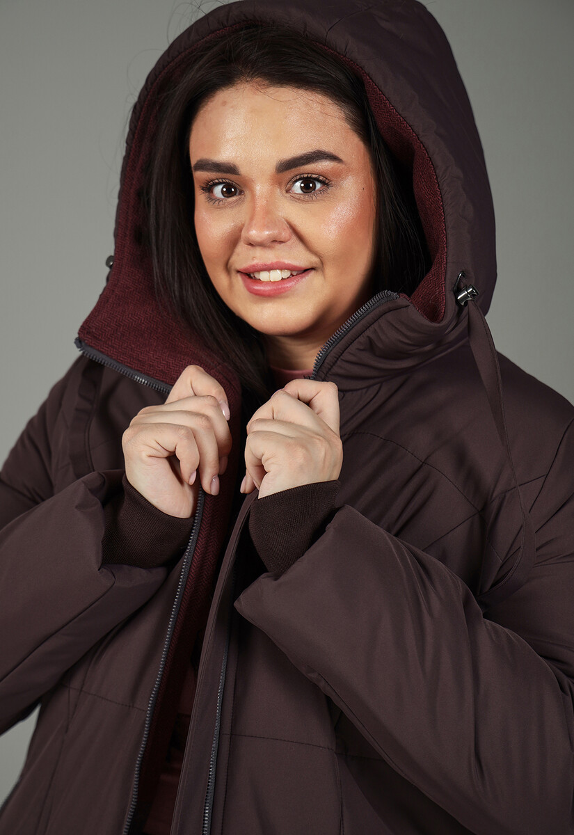Пальто Dimma Fashion Studio 025232409 Темно-коричневый  Фото 3