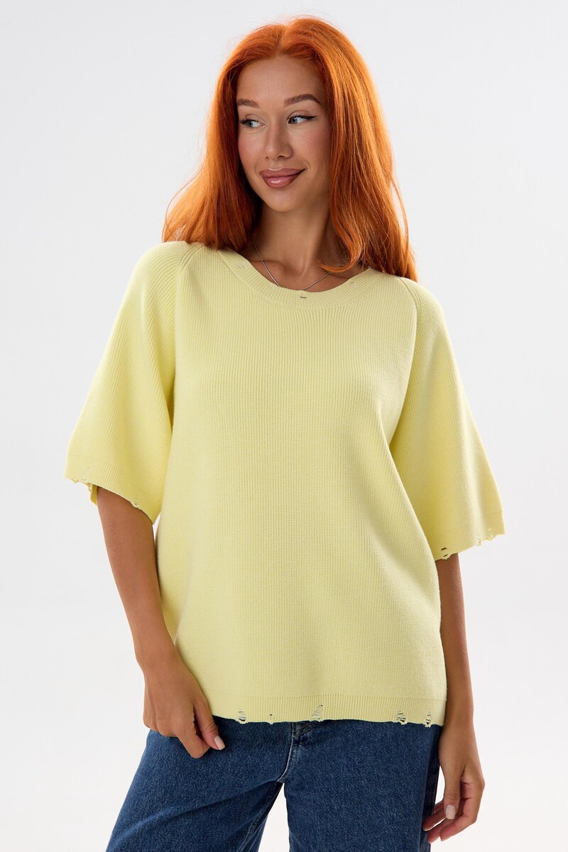 Футболка вязаная Lika Dress 025236306 Желтый 