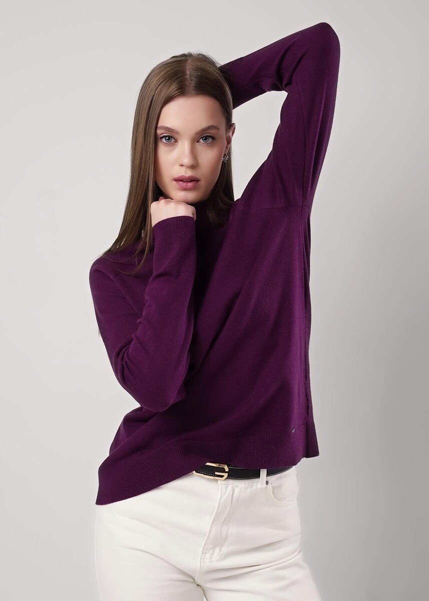 Водолазка CLEVER 025285411 Т.фиолетовый 