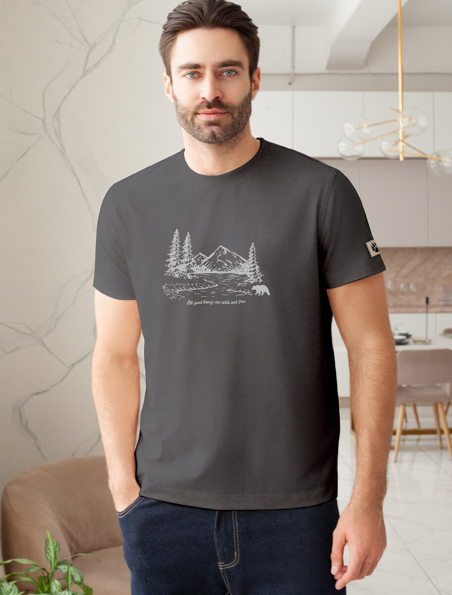 Футболка VILATTE 025340238 Серый_outdoor 
