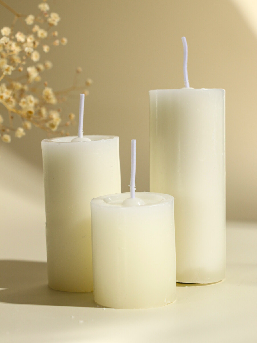 

Набор свечей, Белый