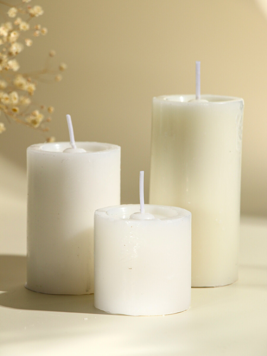 

Набор свечей, Белый