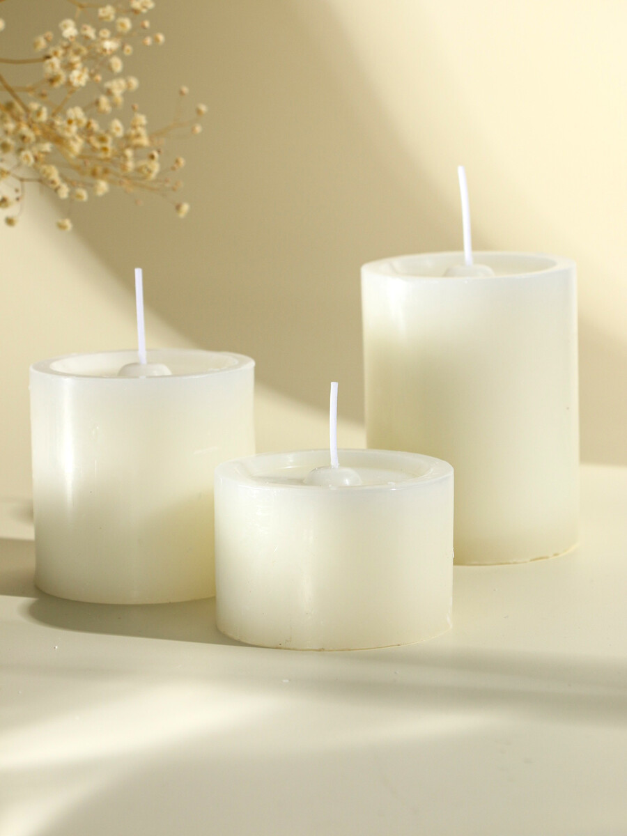 

Набор свечей, Белый