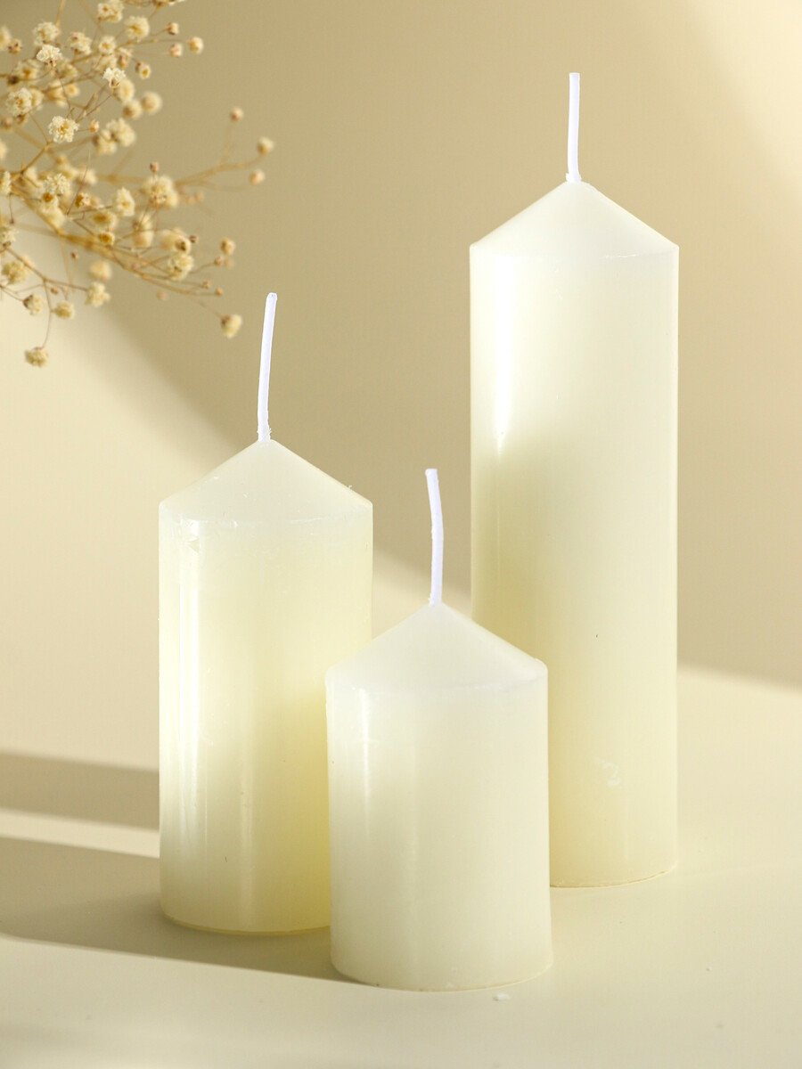 

Набор свечей, Белый