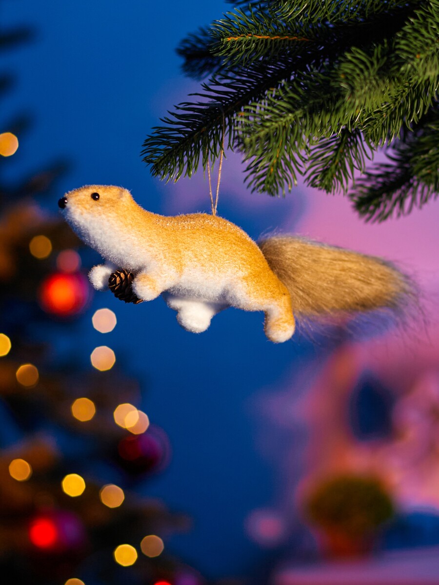 

Ёлочная игрушка, Бежевый