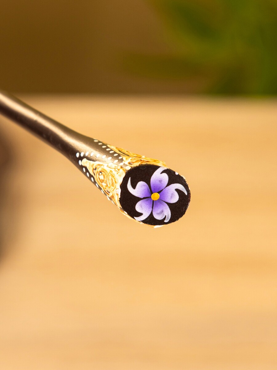 Шпилька для волос 25622270 Коричневый, сиреневый, фото 3