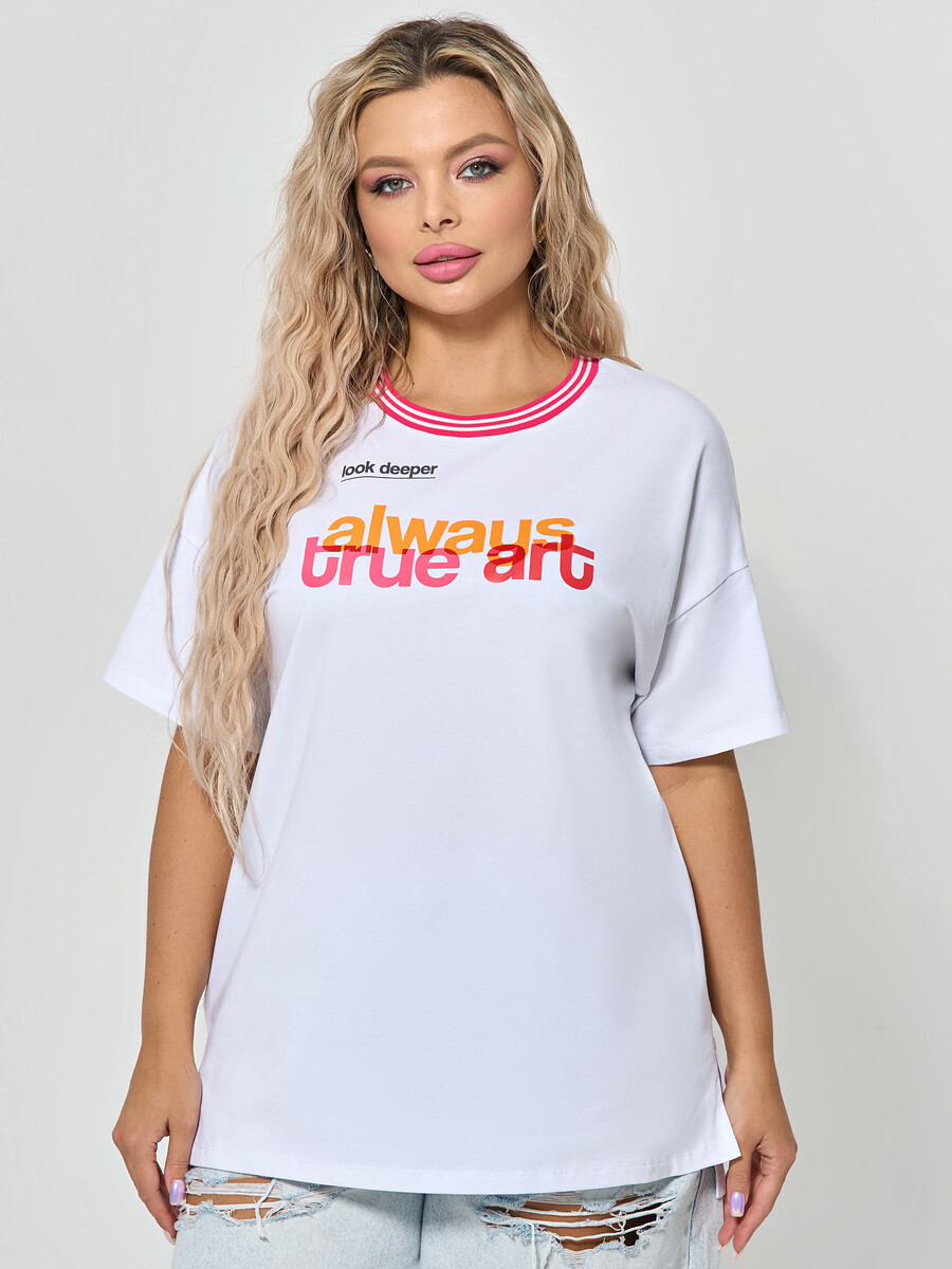Футболка DORA 025768461 Белый муар 