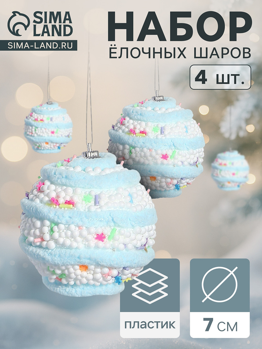 

Ёлочные игрушки, Голубой