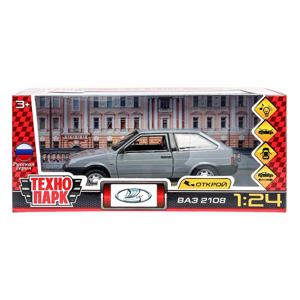 

Машина металлическая LADA, Технопарк 2108-124SL-GY
