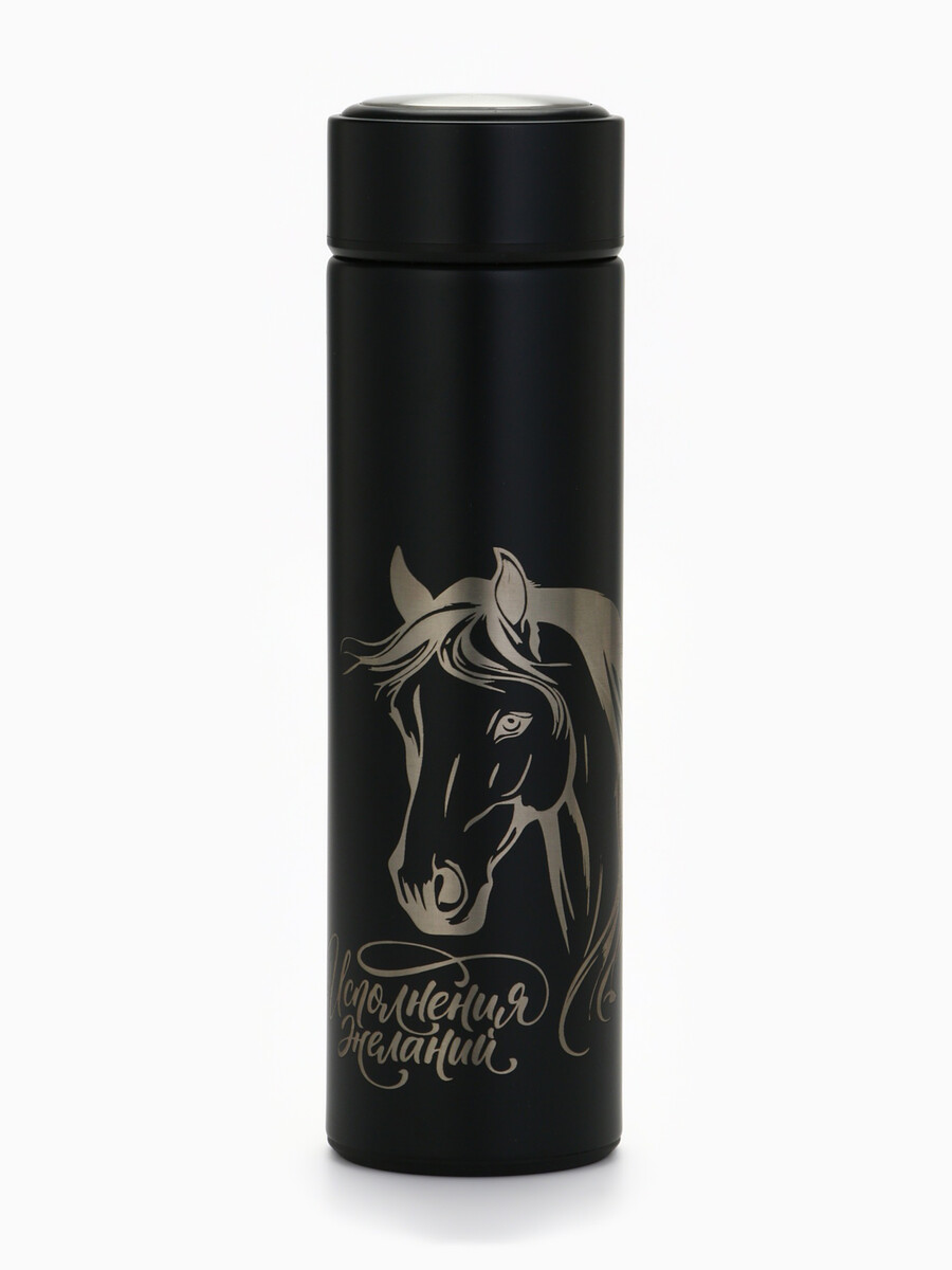 

Термос новогодний, Черный