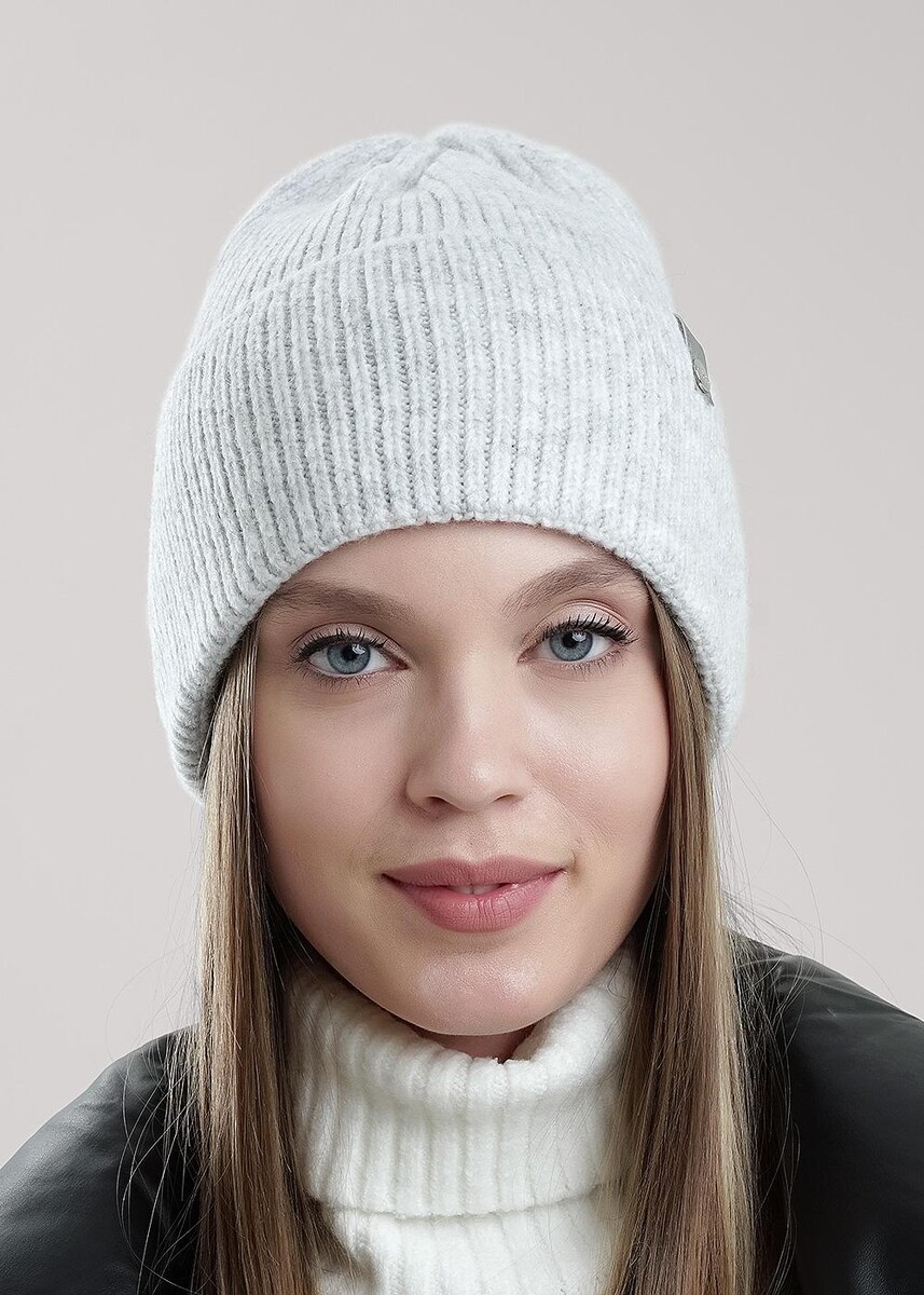 

Шапка, Серый;меланж св.серый