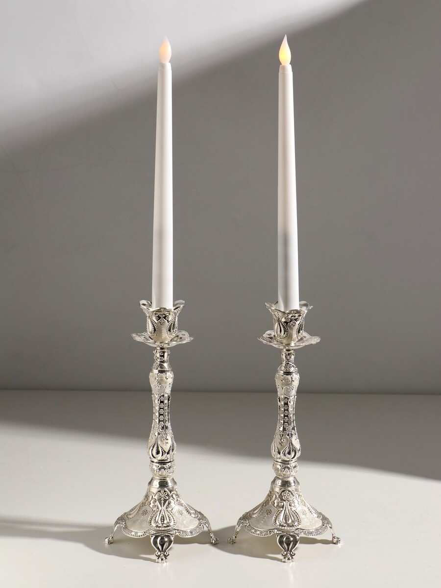 

Набор подсвечников на 1 свечу, Серебристый