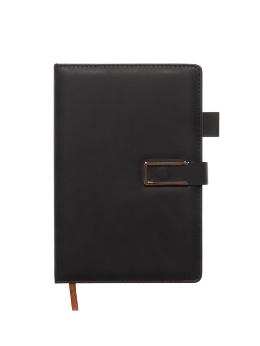 

Ежедневник недатированный а5, с хлястиком, 144 листа, в линейку, пвх, черный