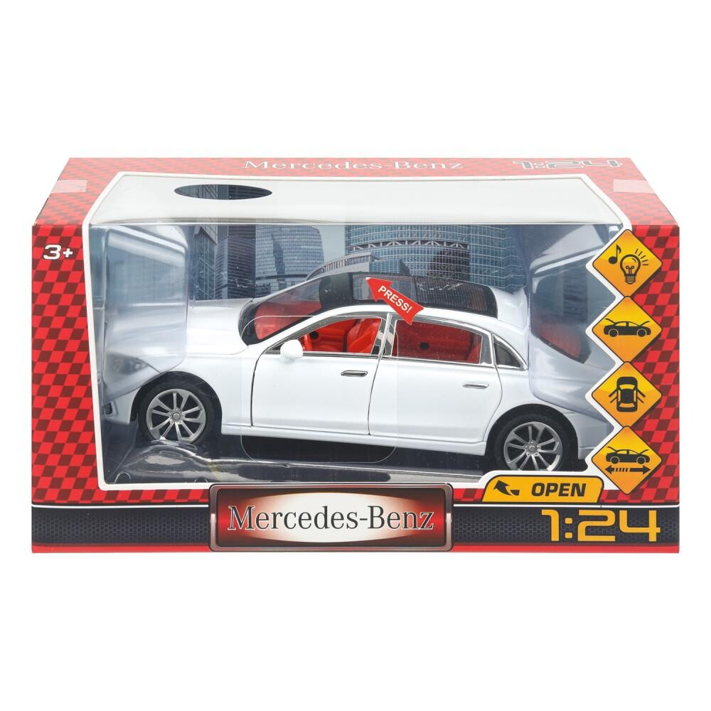 

Машина металлическая с функциями "свет" или "звук" MERCEDES-BENZ, Технопарк 2208C0255-R, Белый